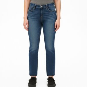 American Eagle Womens Straight Leg Jeans Size 8 Short Preppy Mid Rise Casual